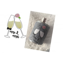 Stickdatei - Hochzeitsgläser Mr. & Mrs.